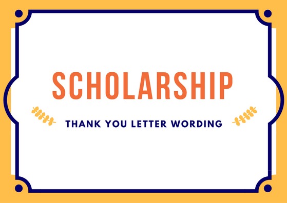 Scholarship Thank-You Letters